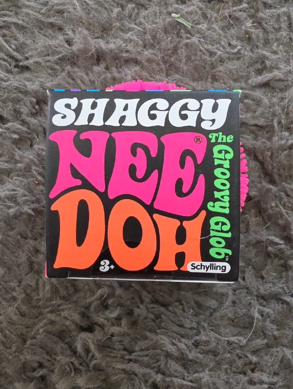 NIB Needoh Hot Pink Shaggy Groovy Glob